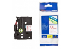 Brother TZ-262 / TZe-262, 36mm x 8m, testo rossa / sfondo bianco, nastro originale
