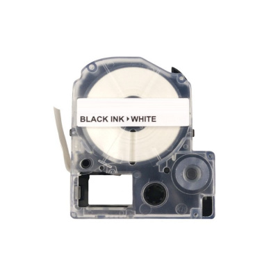 Epson LK-4WBN, C53S654021, 12mm x 9m, testo nera / sfondo bianco,  nastro compatibile