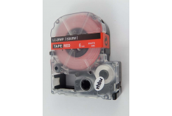 Epson LK-SD6RW, 6mm x 9m, testo bianco / sfondo rosso, nastro compatibile