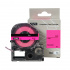 Epson HTC6PW, 6mm x 8m, testo nera / sfondo rosa, nastro compatibile