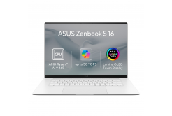 ASUS Zenbook S 16 OLED/UM5606GA-OLED528X/AI9-465/16"/2880x1800/T/32GB/1TB/AMD int/W11P/White/2R