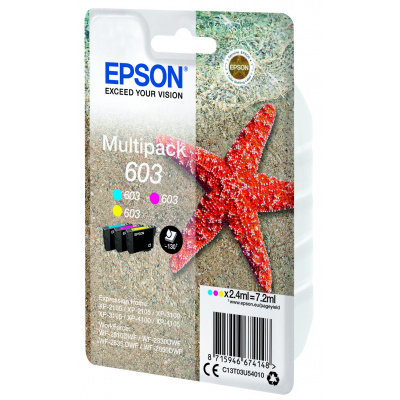 Epson 603 C13T03U54010 CMY multipack originale