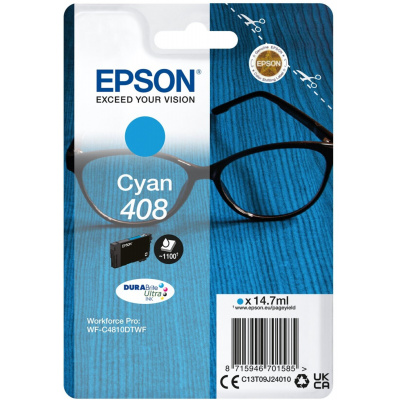Epson 408 C13T09J24010 ciano (cyan) cartuccia originale