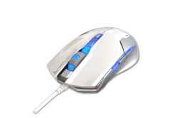 E-blue Mouse Auroza G EMS607WHAA-IU, 3000DPI, ottica, 6sp\., wired USB, bianco