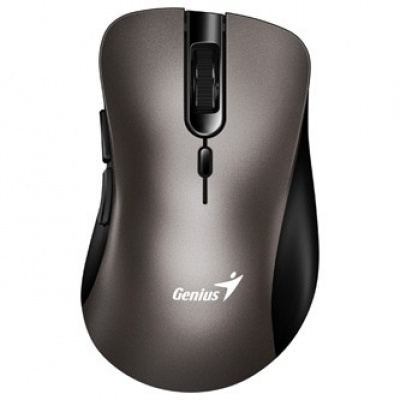 Mouse senza fili, Genius Ergo 8100S 31030040402, colore titanio, ottica, 1600DPI