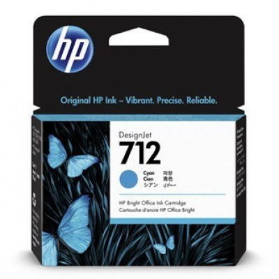 HP 712 3ED67A ciano (cyan) cartuccia originale