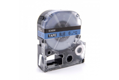 Epson LC-SC6BW, 6mm x 8m, testo nera / sfondo blu, nastro compatibile