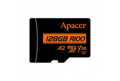 Apacer scheda di memoria V30 A2, 128GB, micro SDXC, AP128GMCSX10U8-R, UHS-I U3 (Class 10), con adattatore