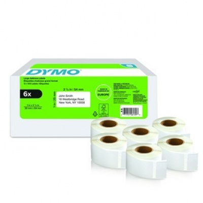Dymo 2177564, 54mm x 25mm, bianco etichette di carta
