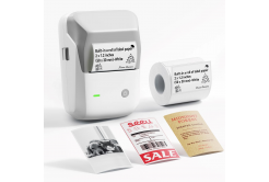 Niimbot Tiskárna štítků B1 PRO, 1AC9520281A šedá + role štítků 230 ks