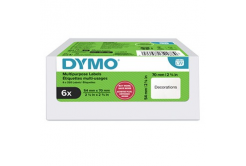 Dymo 2234188, 70mm x 54mm, su dischetti, bianco, etichette di carta originali, 6 x 320 pz