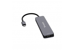 VERBATIM Docking station USB-C, 7v1, HDMI, USB-C PD, USB-C, 2xUSB 3.0, SD a microSD, grigio