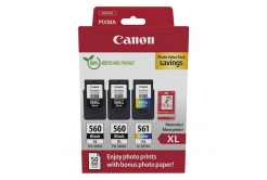 Canon PG-560 2x + CL-561 3712C012 colore (CMYK) multipack di cartucce originali