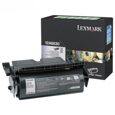 Lexmark toner originale 12A6830, black, 7500pp\., return, Lexmark T520, 522, X520 MFP