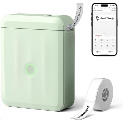 Niimbot D110-M Smart 1AA56291608, etichettatrice, verde + rotolo di etichette