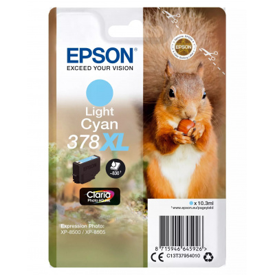 Epson 378XL C13T37954010 ciano chiaro (light cyan) cartuccia originale