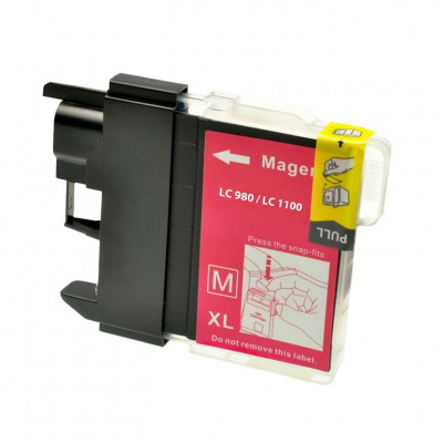 Cartuccia compatibile con Brother LC-980/LC-985/LC-1100 magenta (magenta)
