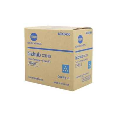 Konica Minolta TNP-51C ciano (cyan) toner originale