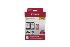Canon PG-545XL/CL-546XL/GP-501 8286B011 colore (color) multipack di cartucce originali + carta fotografica 10x15