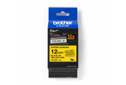 Brother TZ-S631 / TZe-S631 Pro Tape, 12mm x 8m, testo nera/nastro giallo, nastro originale