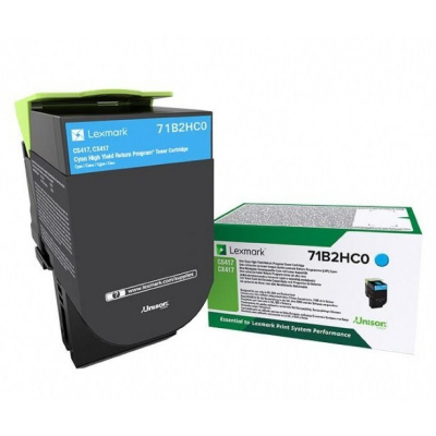 Lexmark 71B2HC0 ciano (cyan) toner originale