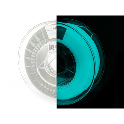 Spectrum 80537 3D filamento, PET-G Glow in the Dark, 1,75mm, 1000g, Blu (Blue)