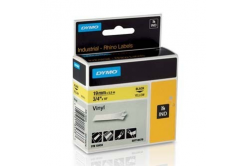 Dymo Rhino 18433, S0718470, 19mm x 5,5m testo nera / sfondo giallo, nastro originale