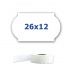 Etichette di prezzo per l'etichettatura delle pinze, 26mm x 12mm, 900pz bianco