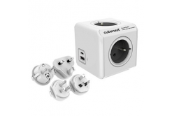 Cubenest - PowerCube, ReWirable USB PD 20W, A+C, grigio, POWERCUBE, 4x cassetto USB C+A, Power Delivery 20W