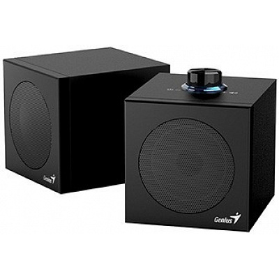 Genius reproduktory SP-HF300U, 4W, černé, dřevěné