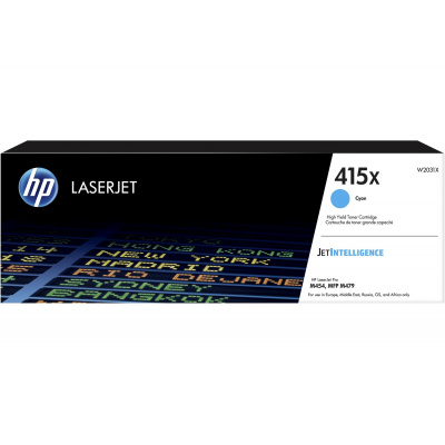 HP 415X W2031X ciano (cyan) toner originale