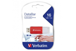 Verbatim 49453 DataBar, Chiavetta USB, USB 2.0, 16GB, rosso
