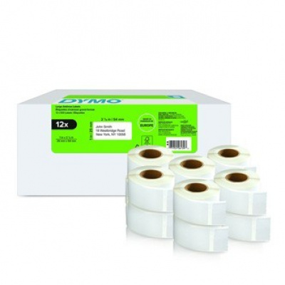 Dymo 2177563, 54mm x 25mm, bianco etichette di carta
