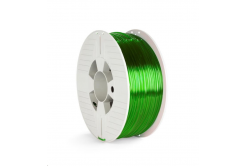 Verbatim 55065 filamento 3D, PET-G, 2,85 mm, 1000 g, 123 m, verde trasparente (Green Transparent)