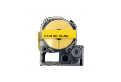 Epson LK-4YBP, C53S654008, 12mm x 9m, testo nera / sfondo giallo,  nastro compatibile