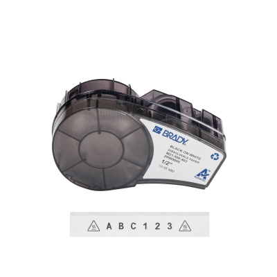 Brady M21-500-403 / 152248, 12.70 mm x 7.62 m, Paper, testo nera / sfondo bianco