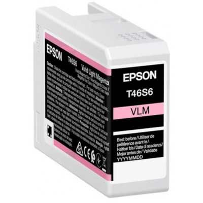 Epson T46S6 C13T46S600 magenta chiaro (vivid light magenta) cartuccia originale