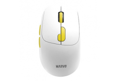 Mouse wireless, Marvo M809W, bianco, ottico, 1600DPI
