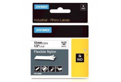 Dymo Rhino 18488, S0718100, 12mm x 3,5m testo nera / sfondo bianco, nastro originale