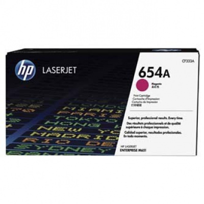 HP 654A CF333A magenta toner originale