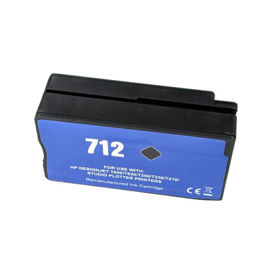 cartuccia compatibile pro HP 712 3ED71A nero (black)