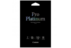 Canon 2768B013 Photo Paper Pro Platinum, carta fotografica, lucido, bianco, 10x15cm, 4x6", 300 g/m2, 20 pz