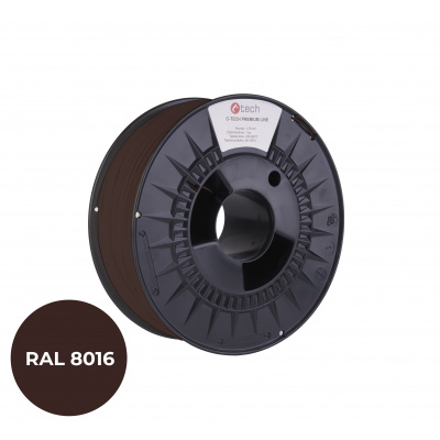 C-Tech 3DF-P-PETG1.75-8016 3D filamento, PREMIUM LINE, PETG, RAL8016, 1,75mm, 1000g, Marrone mogano (Mahogany brown)