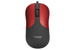 Marvo Mouse DMS002RD, 1200DPI, ottico, 3sp\., wired USB, nero- rosso, ufficio