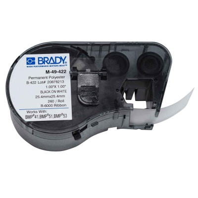Brady M-49-422 / 131608, etichette 25.40 mm x 25.40 mm