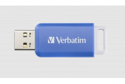 VERBATIM Flash Disk 64GB DataBar USB 2.0 Drive, blu