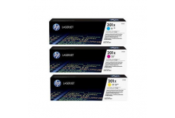 HP 201X, CF253XM ciano/magenta/giallo (cyan/magenta/yellow) toner originale