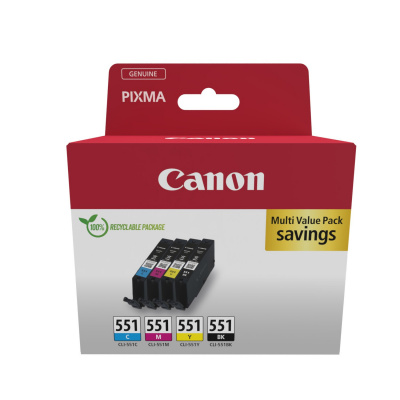 Canon CLI-551 6509B015 colore (CMYK) multipack di cartucce originali