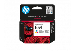HP 654 7FP38UE colore (color) cartuccia originale