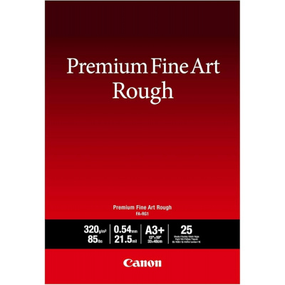 Canon Fine Art Rough 4562C004, 320 g/m2, A3+, 25pz, opaco, getto d'inchiostro, bianco, carta fotografica